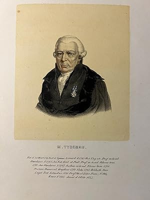 Antique portrait print | Professor M. Tydeman made by Leendert Springer, Leiden ca 1850, 1 p. Fro...