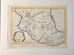 Antique map of Mexico cartography | Colored map of Mexico Acapulco by Jacques Nicolas Bellin (170...