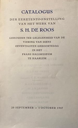 Exhibition catalogue 1947 | Catalogus der eeretentoonstelling van het werk van S.H. Roos gehouden...