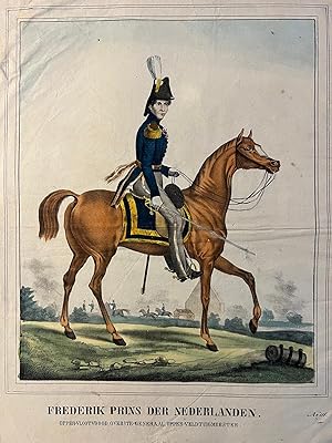 Coloured lithography Dutch Royal | Frederik Prins der Nederlanden, Opper-vlootvoogd, overste-gene...