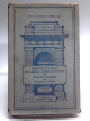 Imagen del vendedor de Architectural Building Construction, Vol 1 a la venta por World of Rare Books