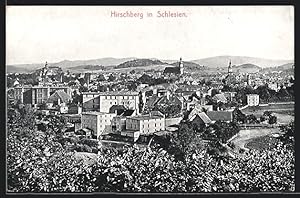 Ansichtskarte Hirschberg, Teilansicht der Stadt