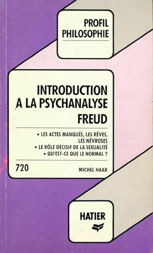 Introduction ? la psychanalyse - Sigmund Freud