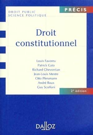 Droit constitutionnel - Louis Favoreu
