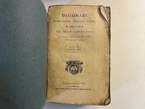 Disionari Piemonteis, Italian, Latin e Franseis. Volum ters (solo III volume)