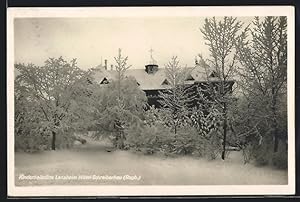 Ansichtskarte Mittel-Schreiberhau i. Rsgb., Kinderheilstätte Lenzheim im Winter