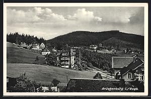Ansichtskarte Brückenberg i. Rsgb., Teilansicht der Ortschaft