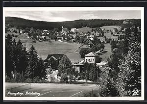 Ansichtskarte Brückenberg, Panorama mit Tennisplatz