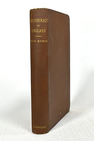 Seller image for ARISTOCRACY IN ENGLAND for sale by Lost Time Books
