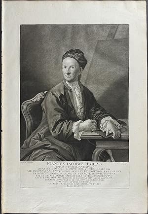 Image du vendeur pour Portrait of Johann Jacob Haid mis en vente par Trillium Antique Prints & Rare Books