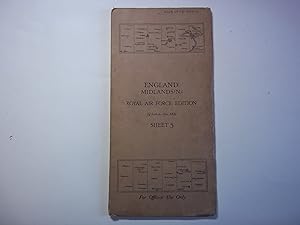 Ordnance Survey. Royal Air Force Edition, 1/4 Inch to One Mile. Sheet 5. England. Midlands (N)