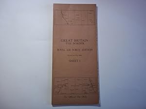 Ordnance Survey. Royal Air Force Edition, 1/4 Inch to One Mile. Sheet 1. Great Britain. The Border.