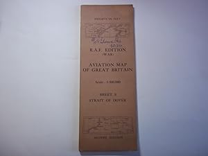 Ordnance Survey. R.A.F. (war) Edition. Aviation Map of Great Britain, Scale-1:500,000. Sheet 8. S...