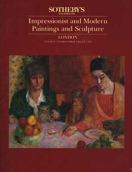 Impressionist and Modern Paintings and Sculpture, December 2, 1986, Sale #7012, Lot #s 12-106
