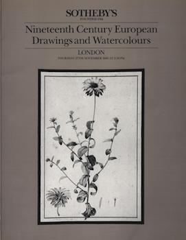 Nineteenth Century European Drawings and Watercolours, November 27, 1986, Sale #6961, Lot #s 501-727