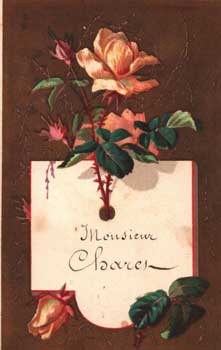 French menu card for March 25, 1877
