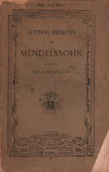 Lettres Inedites De Mendelssohn