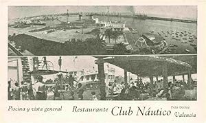 Postkarte Carte Postale 73976868 VALENCIA Valenciana ES Pistina y vista general Restaurante Club ...