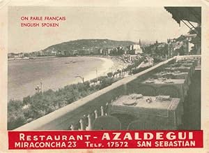Postkarte Carte Postale 73977124 SAN SEBASTIAN Saint-Sebastien Pais Vasco ES Restaurant Azaldegui...