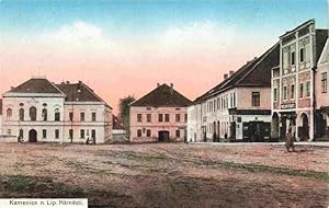 Postkarte Carte Postale 73977410 Kamenice nad Lipou Kamnitz an der Linde CZ Namesti