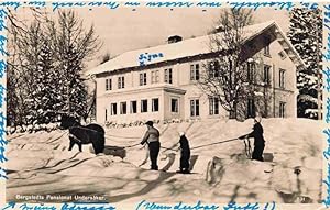 Postkarte Carte Postale 73976649 Undersaker Sweden Bergstedts Pensionat im Winter Skijoering