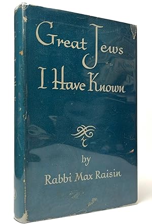 Seller image for Great Jews I have known;: A gallery of portraits for sale by Resource for Art and Music Books 