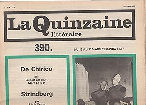 Seller image for la Quinzaine Littraire 390 for sale by Librairie Lalibela