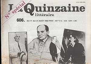 Seller image for la Quinzaine Littraire 606 for sale by Librairie Lalibela