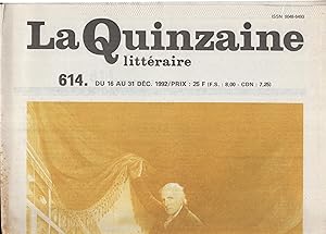 Seller image for la Quinzaine Littraire 614 for sale by Librairie Lalibela