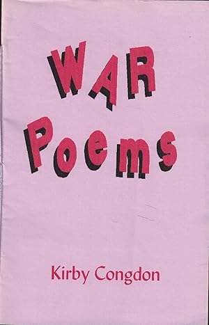 Seller image for War Poems for sale by UHR Books