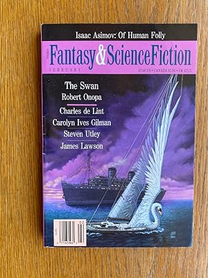 Imagen del vendedor de Fantasy and Science Fiction February 1992 a la venta por Scene of the Crime, ABAC, IOBA