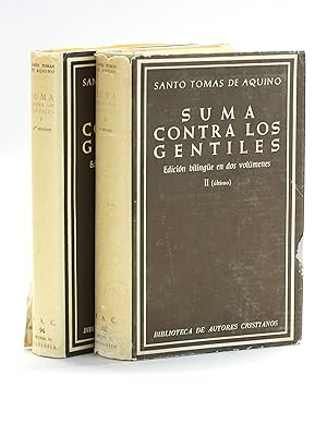 Imagen del vendedor de Suma Contra Los Gentiles [2 Volume Set; Latin-Spanish edition]. Edicion bilingue en dos volumenes a la venta por Arches Bookhouse