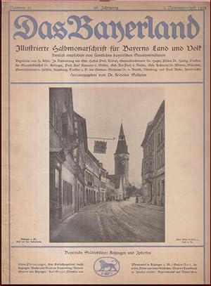 Das Bayerland. Nummer 22, 2. Novemberheft 1925, 36. Jahrgang. - Inhalt: Bayerische Städtebilder -...