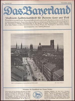 Das Bayerland. Nummer 18/20, Oktober 1934, 45. Jahrgang. - Inhalt: München, die Kunstsatdt des Ne...