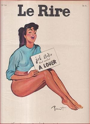 Le Rire. Mars 1956, No. 54, nouvelle serie. - du contenu: Le rire du mois - l' or de la radio / L...