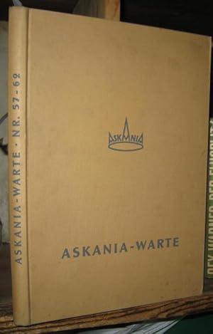 Askania-Warte. Hefte 57 - 62 in einem Band, 18.-20. Jahrgang, April 1961 - Oktober 1963. - Aus de...