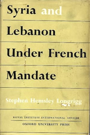 Seller image for Syria and Lebanon Under French Mandate for sale by Ridge Road Sight And Sound