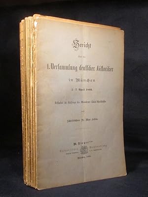 Bericht über die Versammlun deutscher Historiker, Bände 1 (1893) bis 13 (1913). (München 1893),2 ...