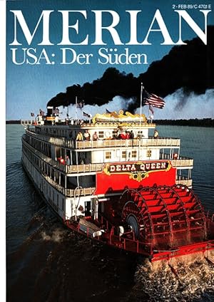 Bild des Verkufers fr USA: Der Sden - Merian Heft 2/1989 - 42. Jahrgang zum Verkauf von Versandantiquariat Nussbaum