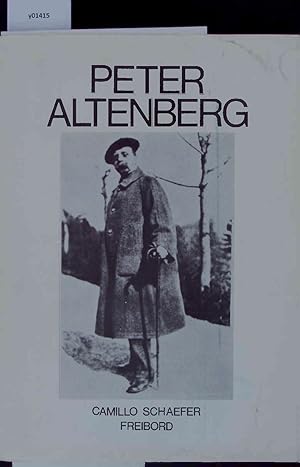 Seller image for Peter Altenberg. Ein Biographischer Essay Nr. 10. for sale by Antiquariat Bookfarm