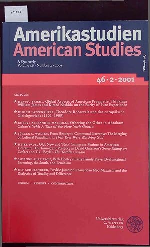 Seller image for American Studies. A Quarterly Volume 46   Number 2   2001. for sale by Antiquariat Bookfarm