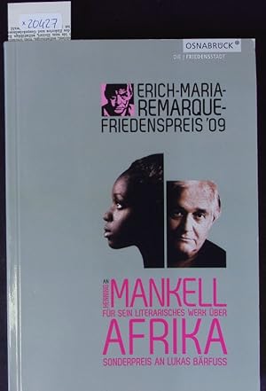 Seller image for Erich-Maria-Remarque Friedenspreis 09 an Henning Mankell. for sale by Antiquariat Bookfarm