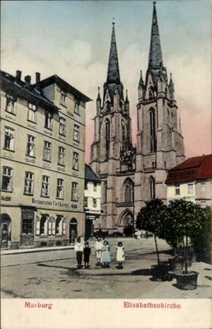 Ansichtskarte / Postkarte Marburg an der Lahn, Elisabethenkirche