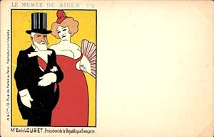 Künstler Ansichtskarte / Postkarte Emilie Loubet, President de la Republique Francaise Le Musée d...