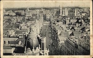 Ansichtskarte / Postkarte Madrid Spanien, Gesamtansicht vom Telefonica-Gebäude aus
