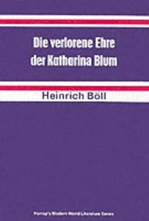 Bild des Verkufers fr Lost Honour of Katharina Blum (German literary texts) zum Verkauf von WeBuyBooks