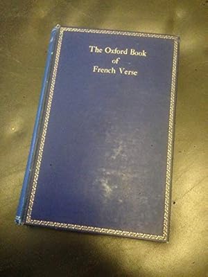 Seller image for The Oxford Book of French Verse for sale by WeBuyBooks