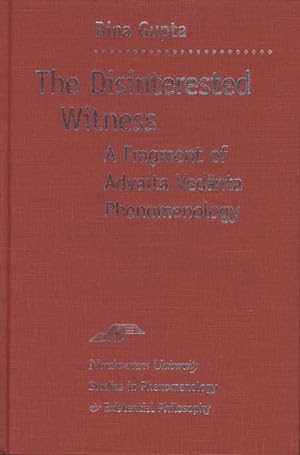 Bild des Verkufers fr Disinterested Witness : A Fragment of Advaita Vedanta Phenomenology zum Verkauf von GreatBookPrices