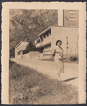 Italia Località turistica montana da identificare 1950 Fotografia vintage
