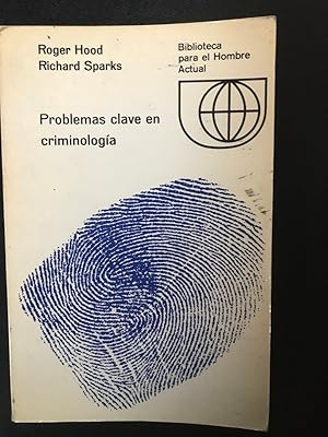 Seller image for Problemas clave en criminologa for sale by Vrtigo Libros